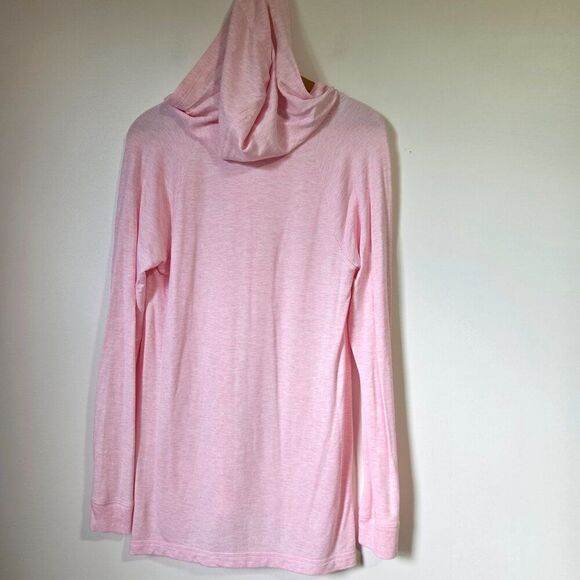 LIKE NEW LILLY PULITZER LUXLETIC PINK HEATHERED SUPER SOFT LIGHT HOODIE SIZE M - Picture 3 of 16